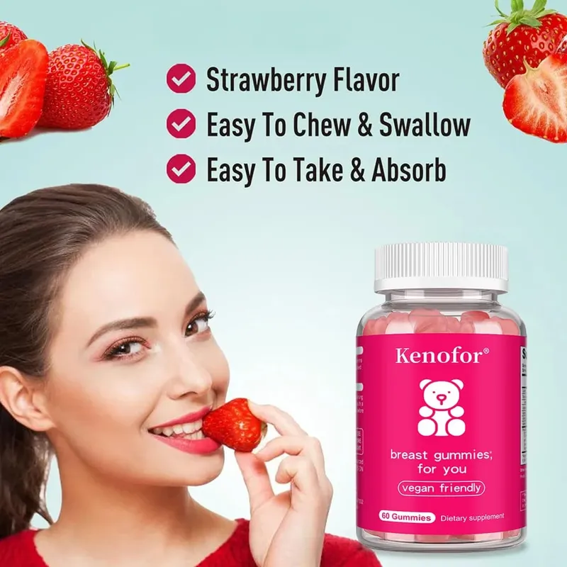 Gummies mammaires pour le développement des seins des femmes. Les soins du sein soutiennent la croissance et la force des cheveux. — image 2
