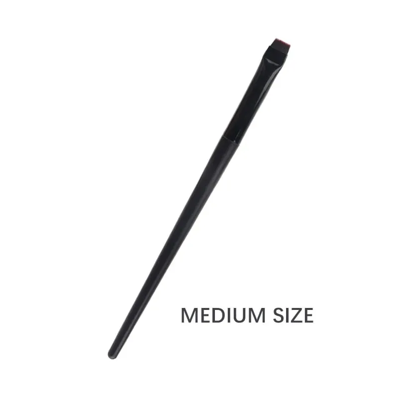 Set di pennelli per trucco eyeliner a lama da 1/3 pezzi Pennelli per sopracciglia piatti ultra sottili ad angolo fine sotto gli occhi Posiziona il pennello per dettagli precisi — image 11