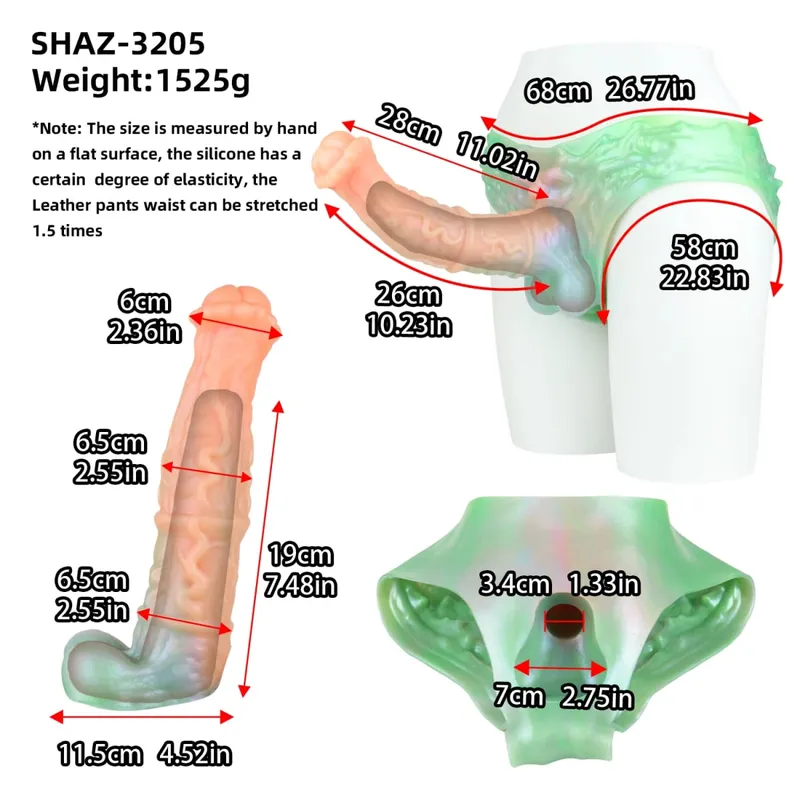 Strap On Cavallo lungo Guaina per dildo Imbracatura in silicone Mutandine per dildo Manicotto per pene indossabile Giocattolo adulto del sesso per uomini Preservativo riutilizzabile — image 11
