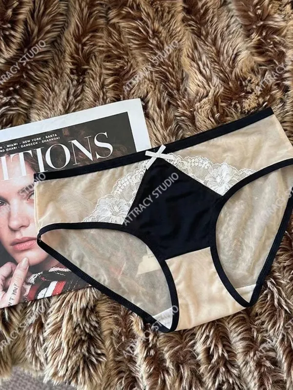 Bra Tekan Tubi V Dalam Renda Gelap Jepun Mengangkat & Meningkatkan Mesh Seksi Keselesaan Tanpa Wayar Jualan Panas BANERDANNI S-L — image 3