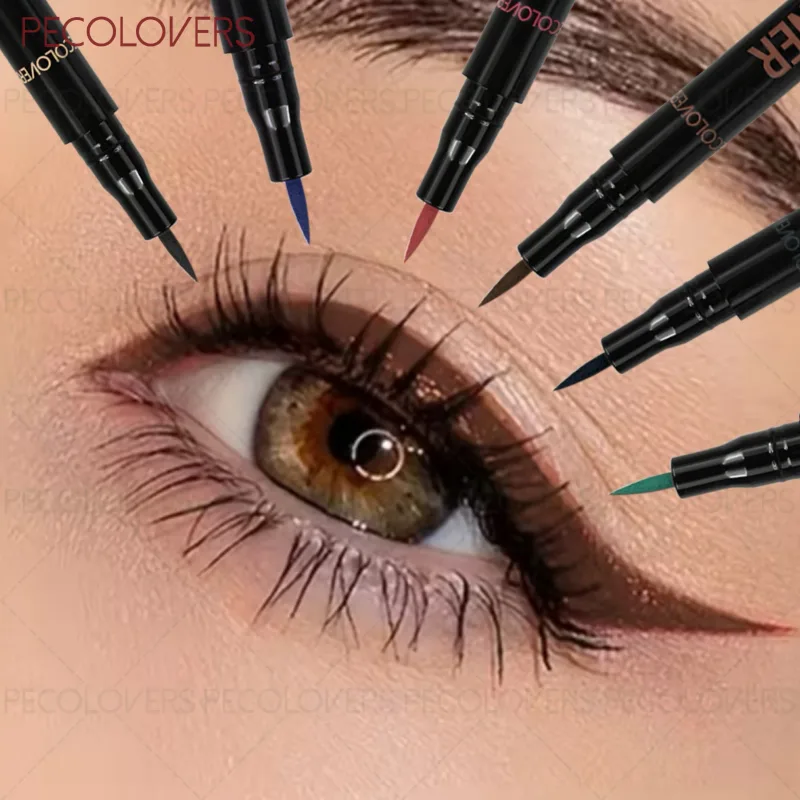 1 Pc Smooth Glide Liquid Eyeliner Pen - Waterproof Long-lasting Ultra-Fine Tip Water Eye Liner Pen Precision Slide Smudge-Proof — image 3
