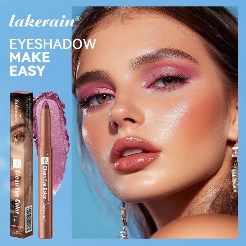 12Colors Metallic Eyeshadow Pencil Glitter Silkworm Liner Pen Highlighter Long Lasting Gold Blue Cream Eye Shadow Stick Makeup — image 2