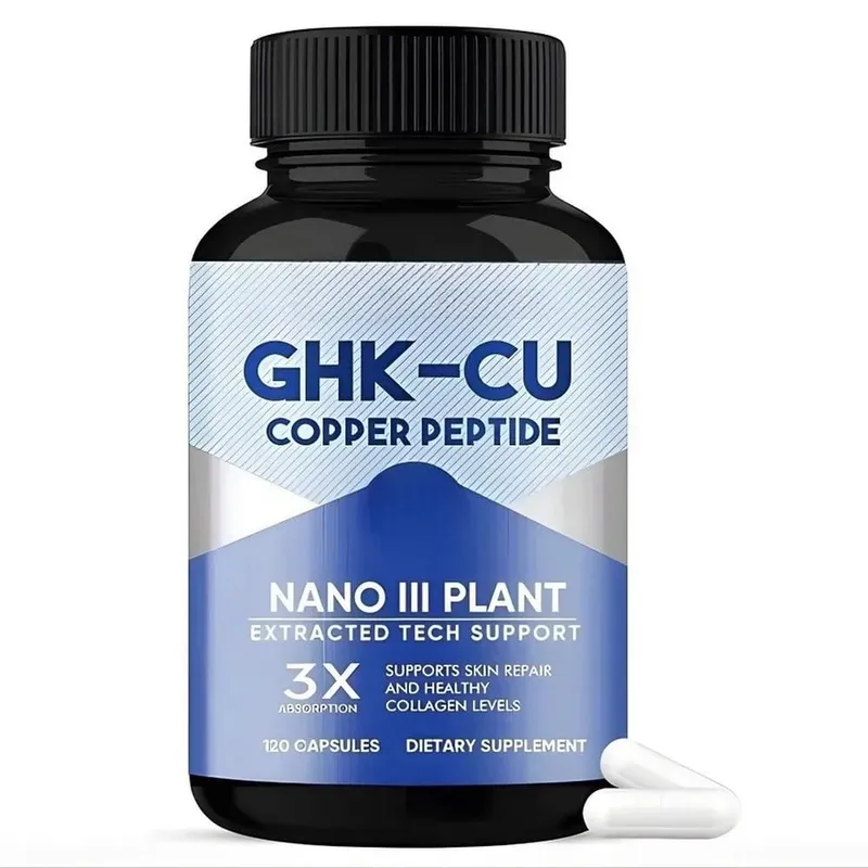 GHK-Cu Kapsułki z dodatkiem peptydu miedzi dla wsparcia zdrowia skóry Wsparcie kolagenu Przeciwutleniacz Wellness 120 sztuk