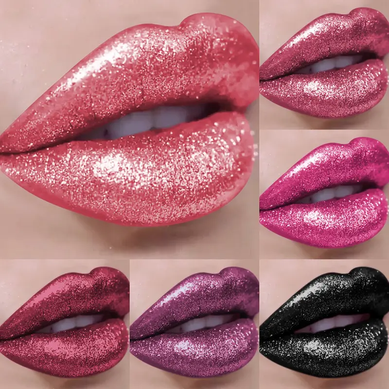 Rouge à lèvres liquide métallique imperméable, brillant à paillettes, longue durée, perle brillante, haute pigmentation, teinte, cadeaux de maquillage coréen, 1 pièce — image 1