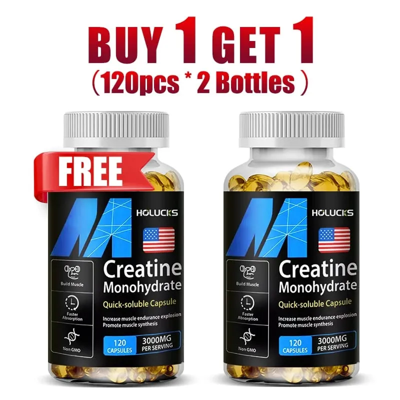 ซื้อ 1 แถม 1 ฟรี! Creatine Monohydrate 3000มก. อาหารเสริมสำหรับกล้ามเนื้อไร้ไขมันและประสิทธิภาพการลดไขมันและฟิตเนสโดยรวม วีแกน — image 8