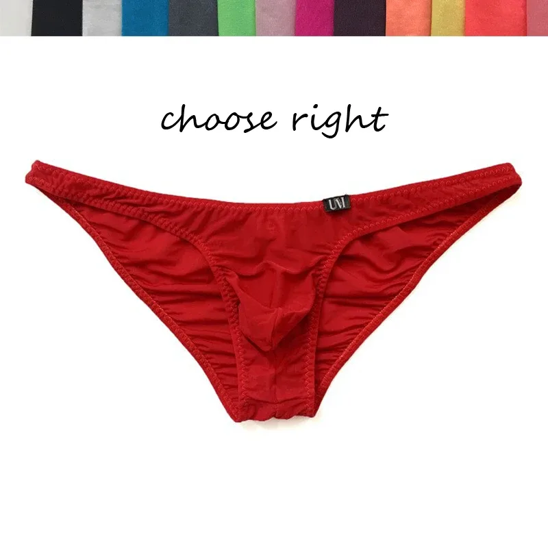 Hip Silk Skating Silk Low Waist Men's Sexy Briefs Ultra-thin Breathable Solid Color Three-dimensional Men's Underwear — image 16