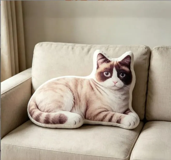 Cuscino per cani con simulazione stampata in 3D, divertente cuscino a forma di animale domestico, soggiorno, camera da letto, decorazione morbida, regalo di festa personalizzato — image 11