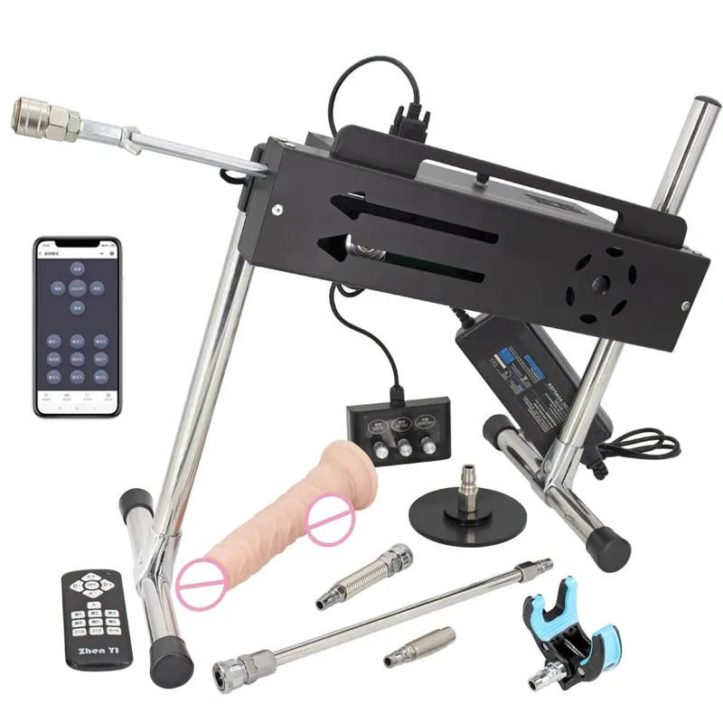 Yapay Penis Ekleri ile 200W Süper Güçlü İnme 1-15cm Otomatik Mastürbasyon Makinesi Destek Üç Kontrolör Seks Makineleri — image 17