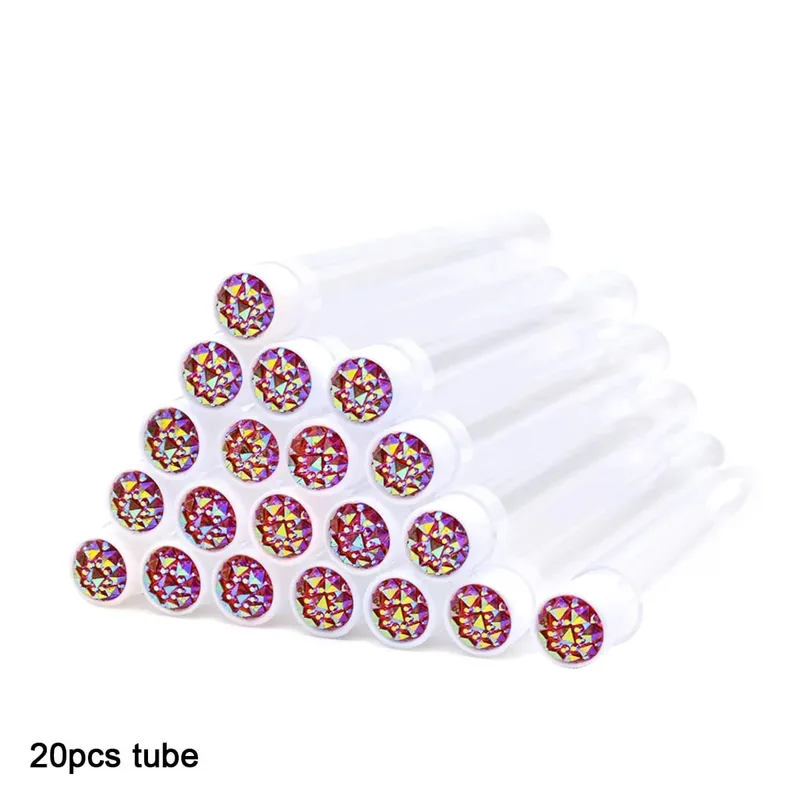 Tubes de brosse à cils avec baguettes de Mascara en cristal, peigne à sourcils, bobines, conteneur, applicateurs de brosse à cils, outils de maquillage, 20 pièces — image 24