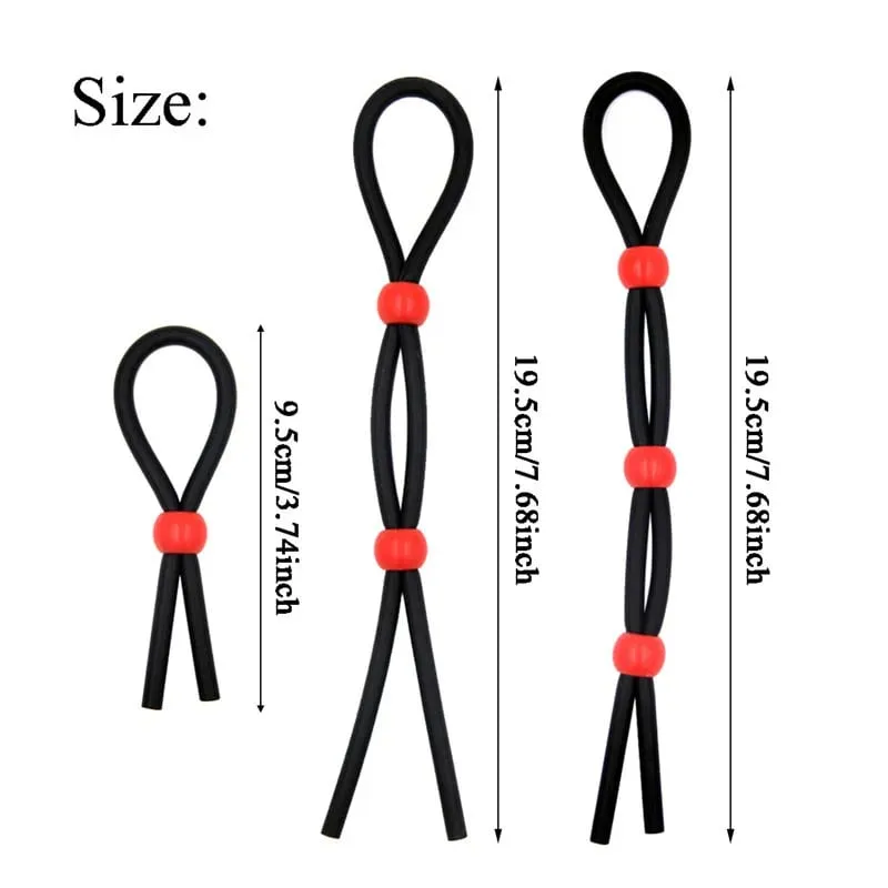 Anillos ajustables de silicona con retardo de tiempo para la erección, anillos sexis para pene, productos sexuales, electrodomésticos para hombres y productos para adultos — image 2