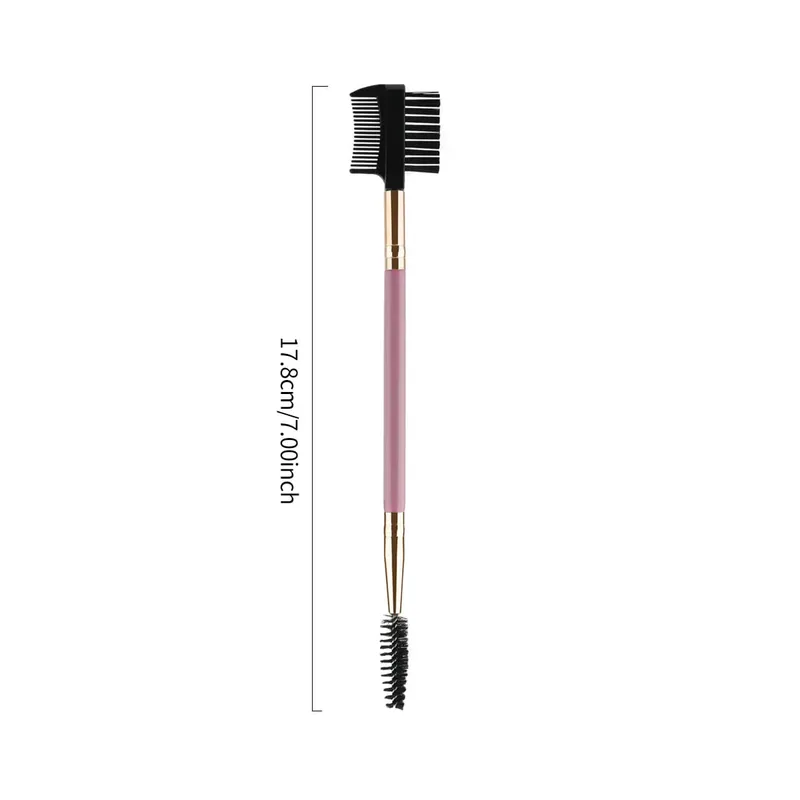 1/2/5 Chiếc 3 Đầu Lông Mày Mi Shaper 2 Đầu Bàn Chải Trang Điểm Chải Lông Dụng Cụ Đựng Mỹ Phẩm Với 3 Bàn Chải Spoolie Khác Nhau — image 3