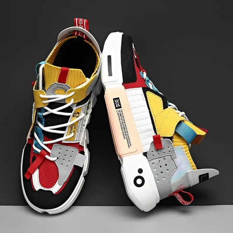 2025 Kasut Lelaki Kasut tervulkan untuk lelaki Kasut Kasual Tidak tergelincir Selesa Bernafas Sneaker Lelaki Tenis Ringan Kasut Mewah