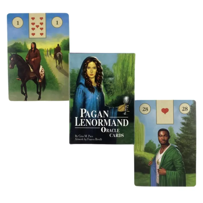 Pagan Lenormand Oracle Cards Phiên bản tiếng Anh Bộ bài Tarot bí ẩn Bói toán Fate Party Entertainment