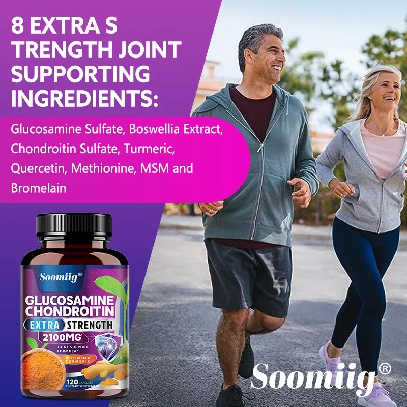 Glucosamine Chondroitin Turmeric MSM - ความแรงสามเท่าช่วยในเรื่องการเคลื่อนไหวร่วม เสริมสุขภาพภูมิคุ้มกัน