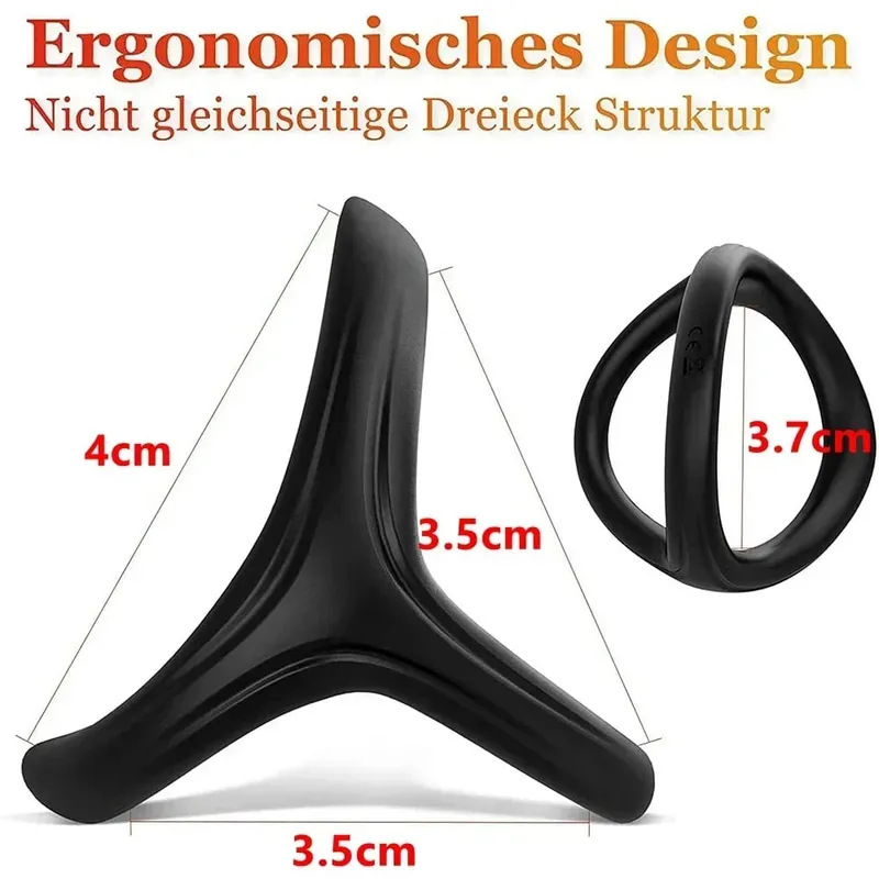 Cazzo di Silicone Pene Anelli del pene Erezione Blocco dello sperma Miglioramento di lunga durata Ritardo Eiaculazione Giocattoli adulti del sesso per uomini Coppie 18+ — image 3