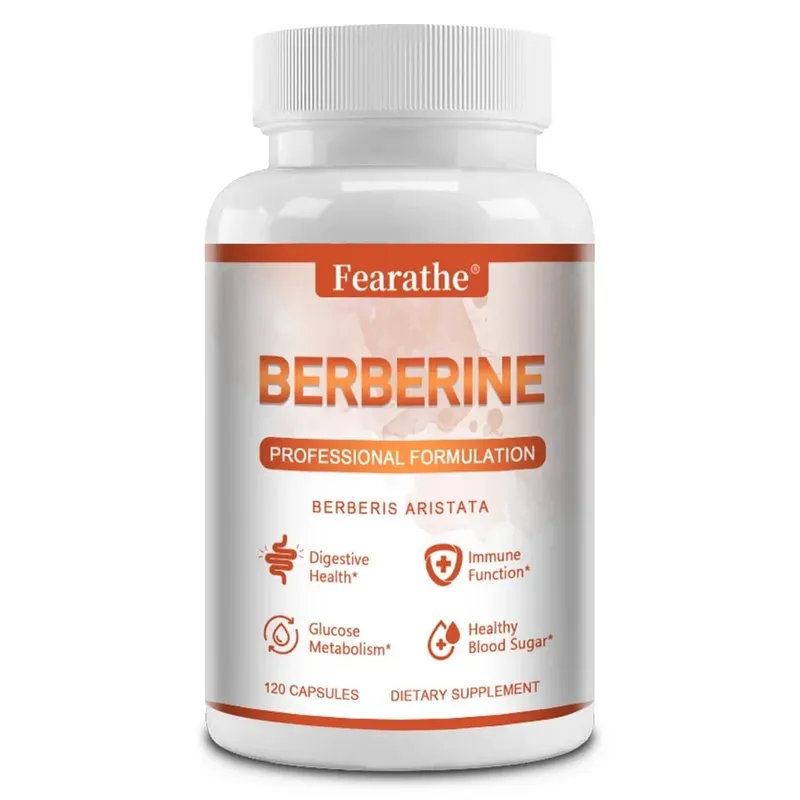Premium Berberine - Understøtter immunsystemets vægtkontrol Fordøjelsessundhed og GI-funktion Supplement 120 kapsler — image 9