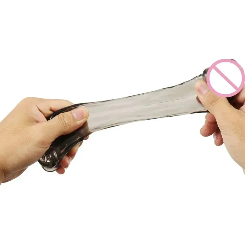 3 colores funda extensora para pene alargador potenciador del estiramiento retrasar la eyaculación juguetes sexuales para hombres condón reutilizable anillo para pene — image 4