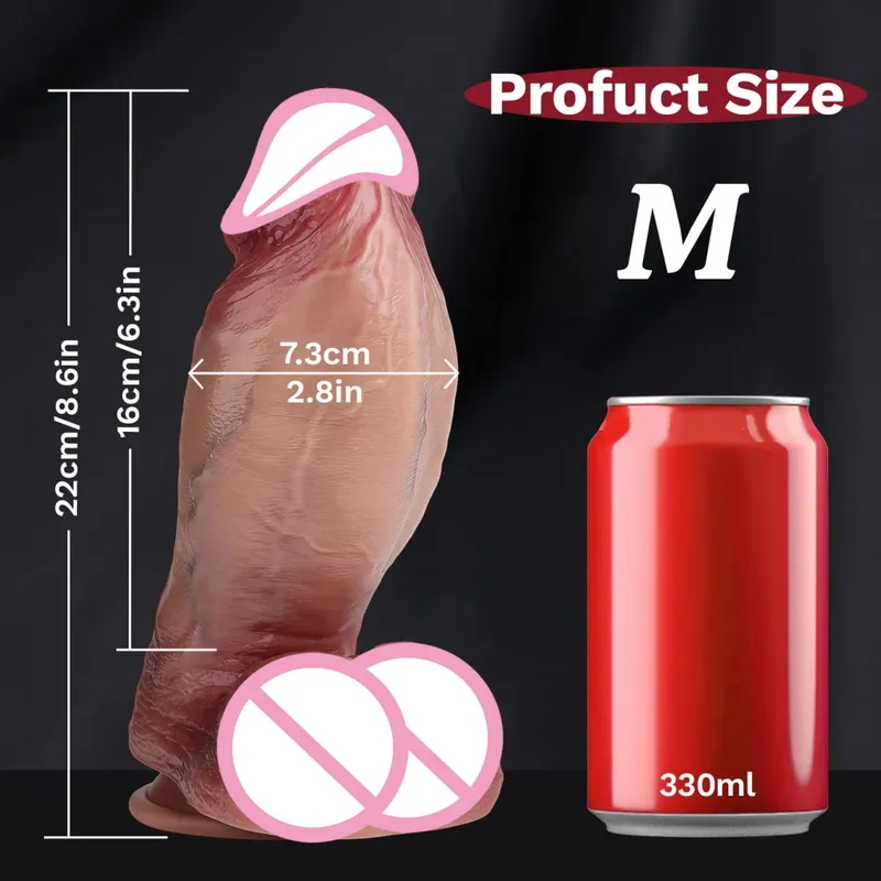 Duże realistyczne silikonowe Dildo z przyssawką punkt G wibratory analne Strapon Dick Butt Plug Masturbat dorosłe zabawki erotyczne dla mężczyzny kobiety — image 7