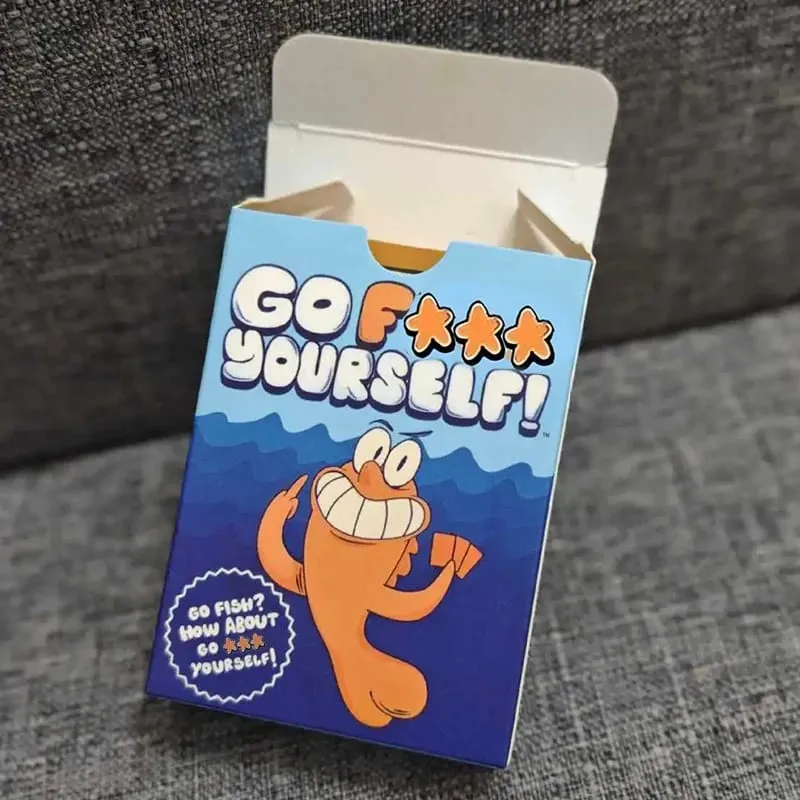 Go Fish Card Game Yourself Fun Gag Gift Permainan Papan Kelakar dengan Permainan Pesta Interaksi Keluarga Malam Twist untuk 2+ Pemain — image 4