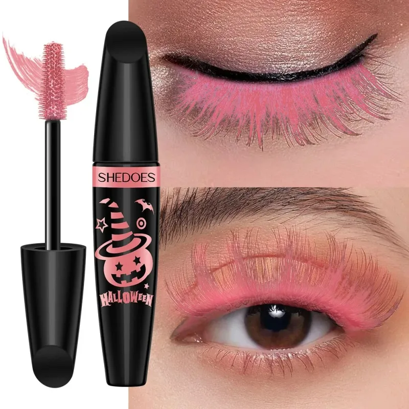 10 Warna Maskara Volumizing Kalis Air Kalis Calit Lencong Tahan Lama Nilam Biru Merah Jambu Maskara untuk Kosmetik Tampak Mata Tebal — image 11
