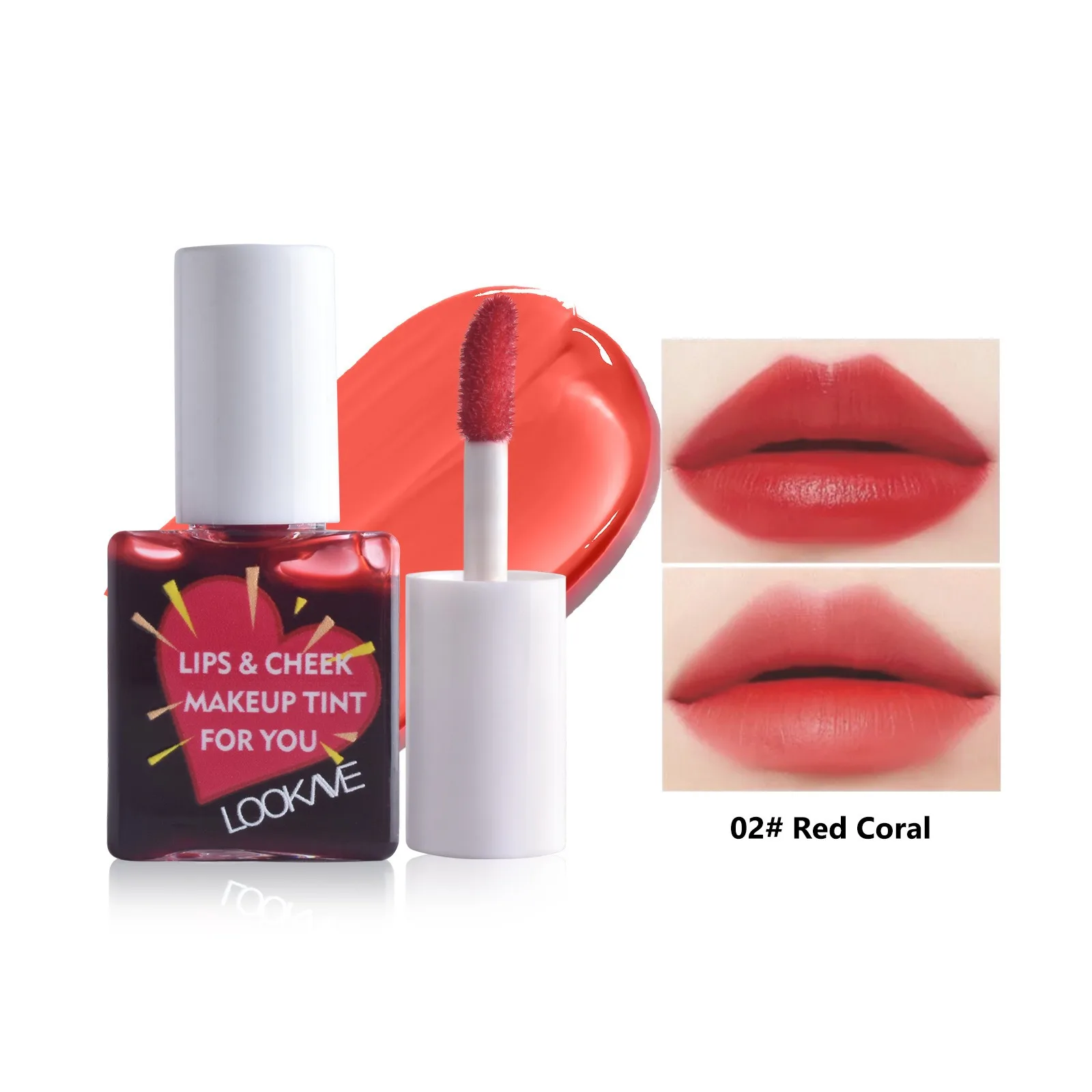 Lip Cheek Water Tint Mat Lip Stain Fugtgivende Frugt Flydende Læbestift Blush 6 Farve Lip Gloss Langtidsholdbar Vandfast Kosmetik — image 10