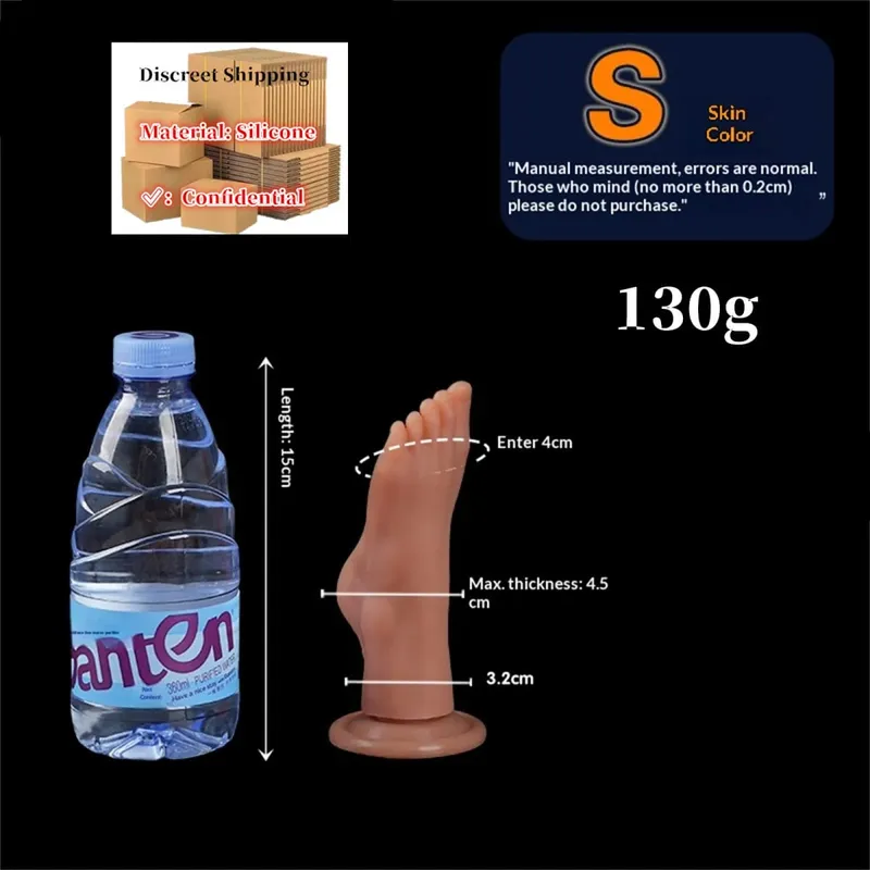 Styl nohou Anální kolík Velký silikonový zadek Hluboká masturbátor Dildo Dildo Stimulátor Anální Dildo Sexuální hračka pro dospělé pro ženy 성인용품 — image 7