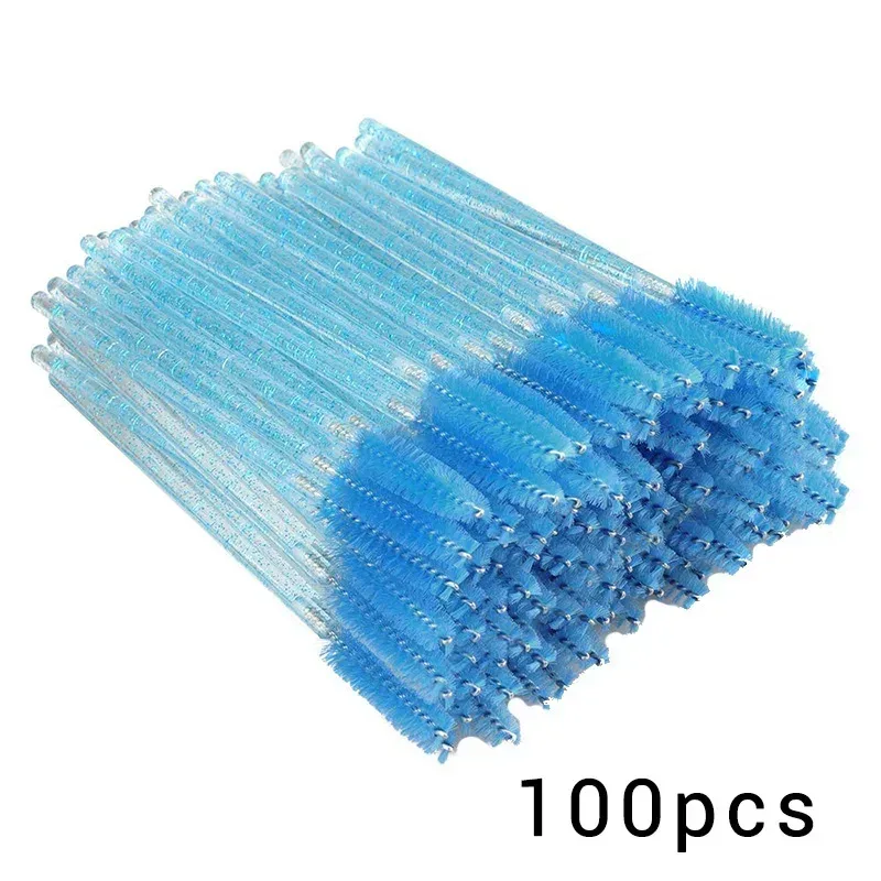 100/300Pcs Disposable Eyelash Mascara Brushes for Eye Lashes Extension Eyebrow and Makeup Lash Spoolies Wands — image 21