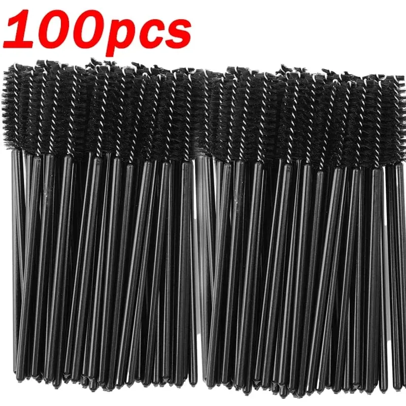 Sort øjenbryn Perm Makeup Brush Engangs øjenvippeforlængelse Brow Comb Professionel Mascara Wands Applikator Spoolere Værktøj — image 8