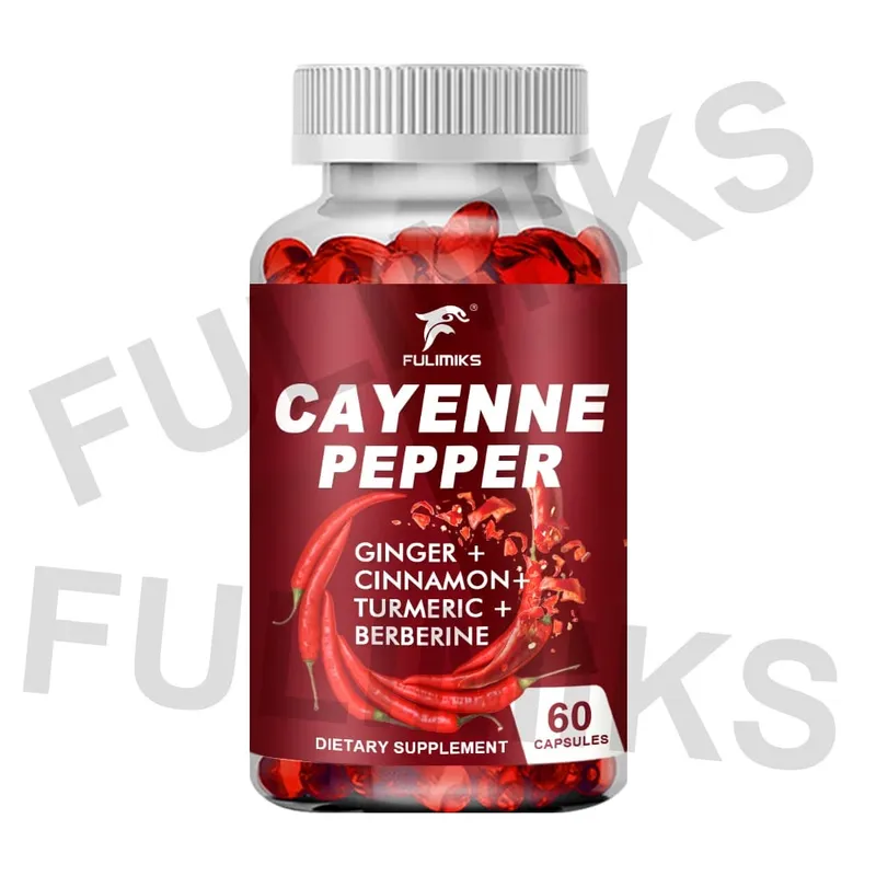 Cayenne Pepper Capsules Supports Cardiovascular Health Improves Digestion & Blood Circulation Capsaicin Supplement Softgels — image 8