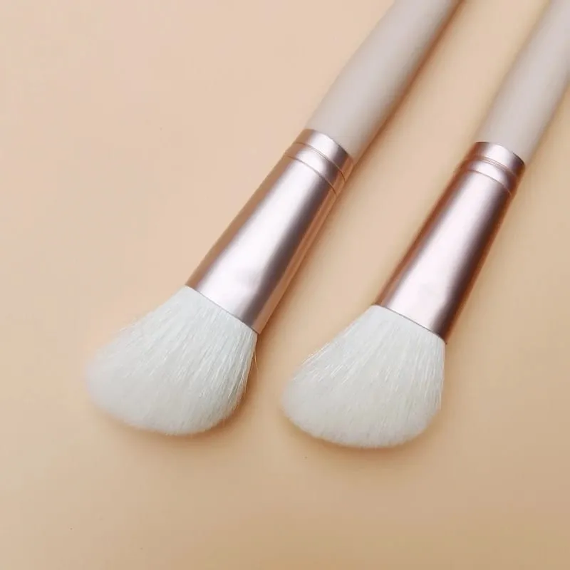Angled Sculpting Brush Contour Natural Goat Hair Face Blusher Powder Makeup Brushes — image 6