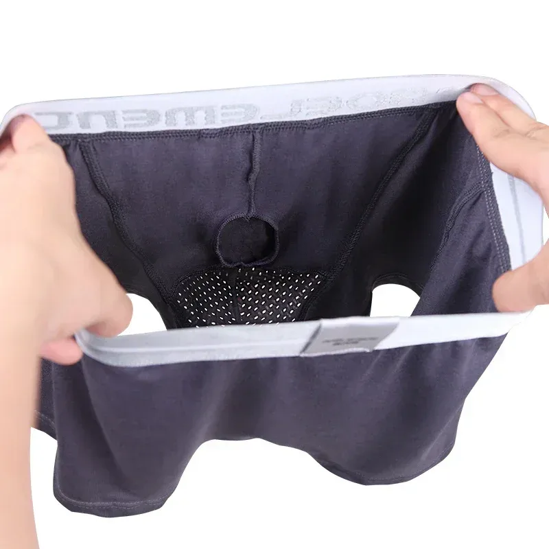 Kulseparerade underkläder Herrventilerade sommartorrkalsonger Is sidenväska isfriska boxers — image 18