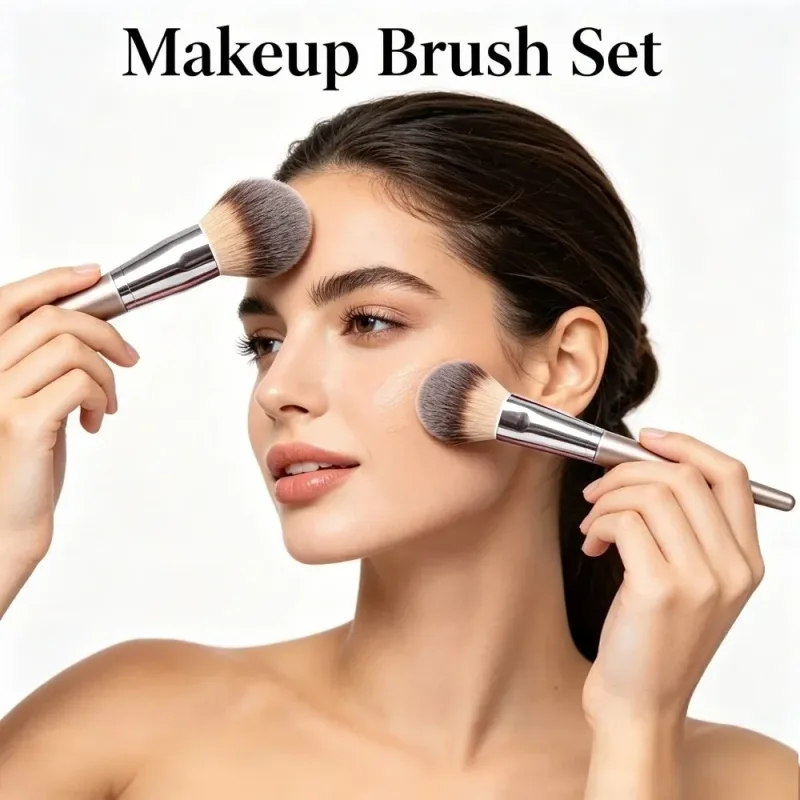 10Pcs Makeup Brushes Kumpletong Set Soft Fluffy Foundation Loose Powder Blush Concealer Eye Shadow Brush Propesyonal na Mga Tool sa Pampaganda — image 5