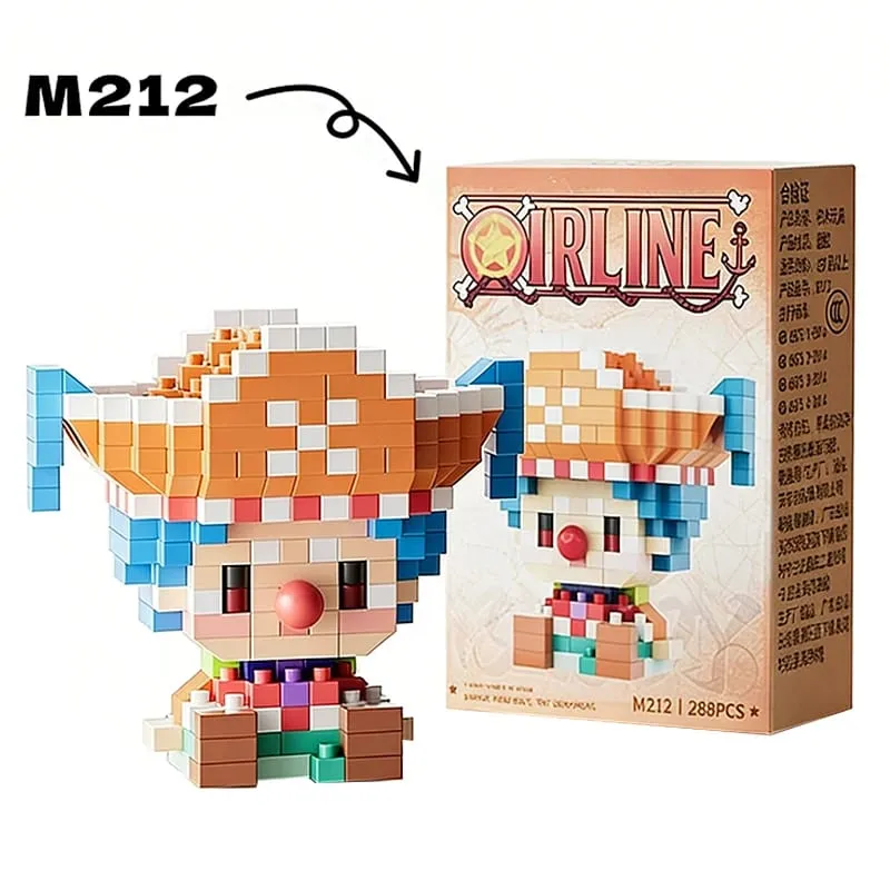 Anime Building Block Chopper Buggy Montage Micro Building Block Zoro Robin Karaktärsmodell Minitegelstenar Figurleksaker till present — image 4