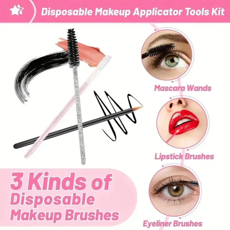 80ks Profesionální sada štětců na make-up Sada štětců na obočí Řasy Štětce na rty Vlásenka Mikro štětec na prodlužování řas Nástroje na líčení — image 3