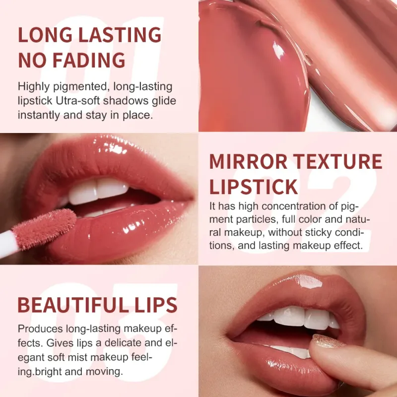 Dlouhotrvající vyplňující lesk na rty Hydratační voděodolný nepřilnavý kalíšek Vodní lesk Tekutá rtěnka Mini lesk na rty kosmetický make-up — image 5