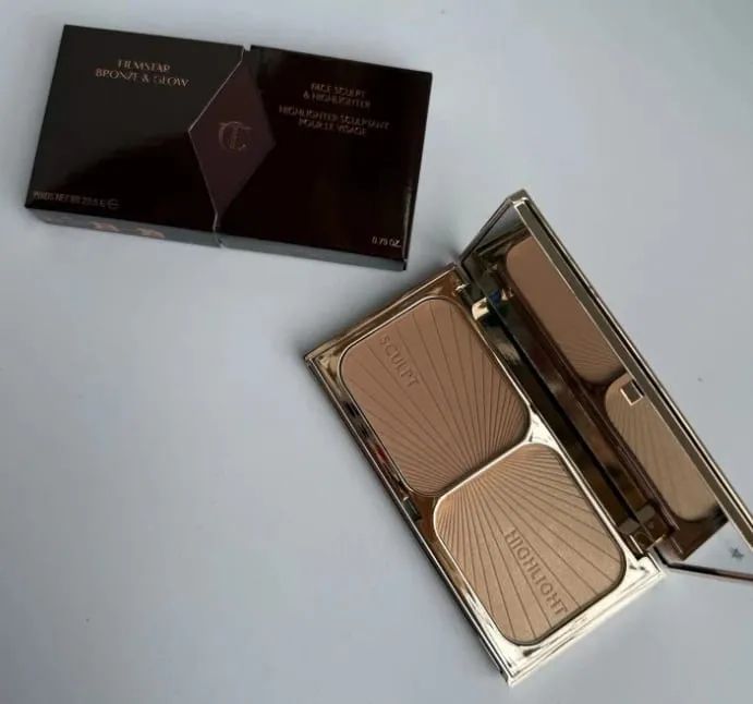 Charlotte Tilbury-aerógrafo en polvo difuminado, sin poros y resaltador, iluminador, luminoso, de larga duración, enfoque suave, brillo, regalos de maquillaje