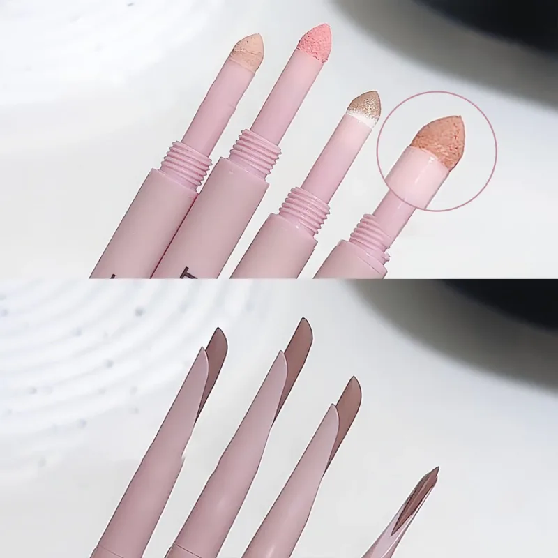 Sweetmint Menisk Double-ended Silkworm Eyemakeup Fremhæv naturligt lysnende Langtidsholdbar øjenmakeup Two-in-One — image 3