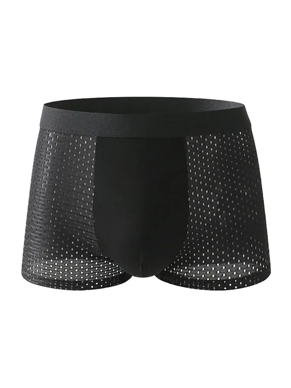 8-Pack Men's Ice Silk Mesh Boxers - Breathable Mesh, 8 Counts, Multi - Color — image 2