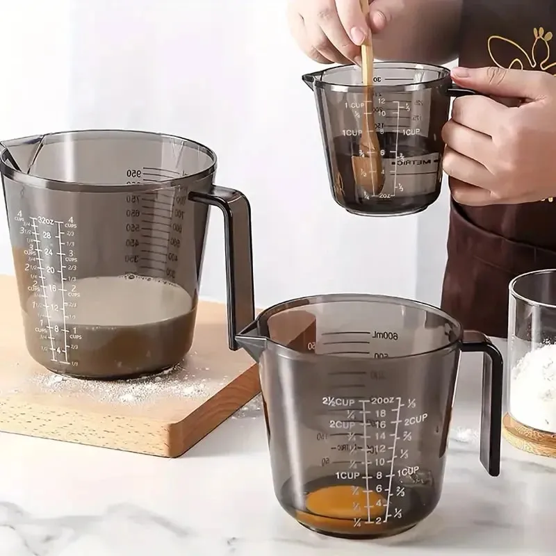 1 Chiếc Làm Bánh Chất Lỏng Cốc Đo PS Cân Cốc Nhựa Đo Thể Tích Cốc Bếp Dụng Cụ Nướng Bánh 150/300/600/1000Ml — image 1