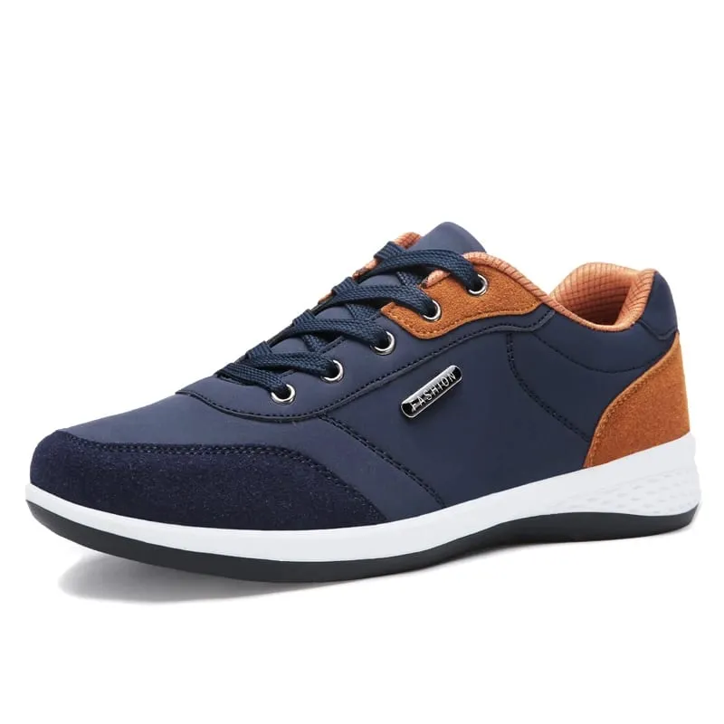 Men Shoes Spring Autumn Waterproof Walking White Sneakers Man Leather Sports Shoes Non-Slip Footwear Tennis for Men — image 14