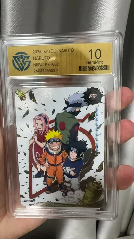 Karta Naruto wersja angielska PR-001PR-002 PRISTINE-10.0 Autentyczna karta oceny KAYOU — image 9