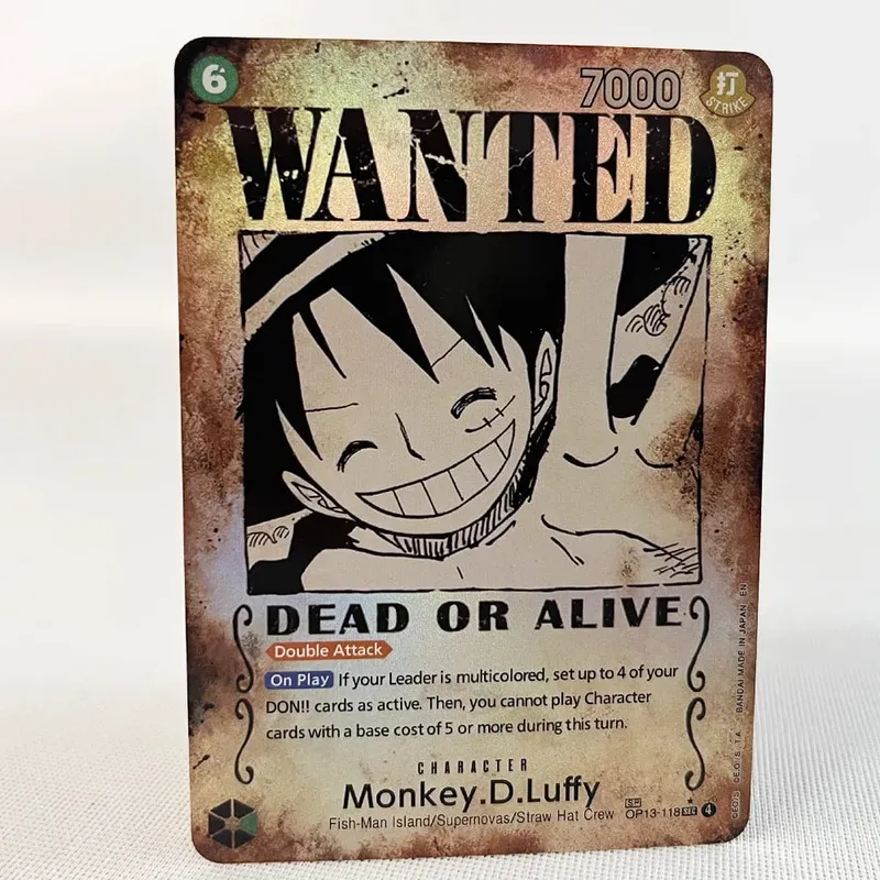ONE PIECE Retro Wanted styl plakatu Proxy gra karciana Luffy Buggy Shanks Ace Anime OPCG/PTCG karta/kolekcja karta kolekcjonerska — image 10