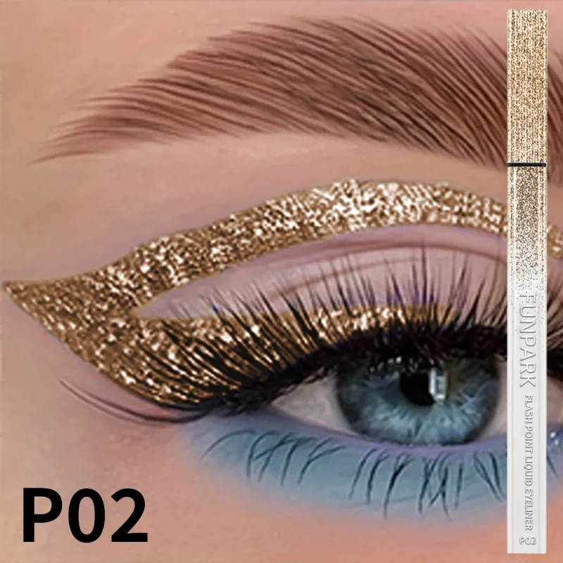 1PC Glitter Liquido Matita Eyeliner Impermeabile Viola Rosa Blu Eye Liner Penna di Lunga Durata Ad Asciugatura Rapida Trucco Degli Occhi per Le Donne — image 8
