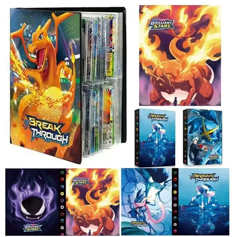 240 adet Yangın Ejderha Kartı ve Diablo-Fire Ejderha Kart Kitabı Charizard Kartları albüm kitap Oyun Kartı VMAX GX Tutucu Bağlayıcı Serisi Hediye — image 2