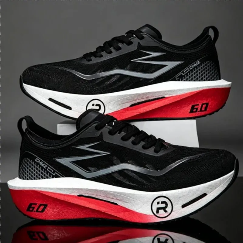 Chaussures de course légères et respirantes pour hommes et femmes, baskets de Marathon en planche de carbone, confortables, athlétiques, antidérapantes, Sports spécialisés — image 2