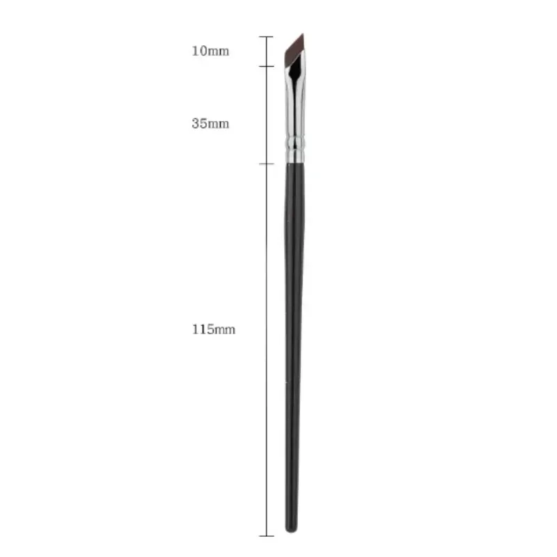 1-16ks Upgrade Blade štětec na oční linky Ultratenký jemný úhlový plochý štětec na obočí Tužka na obočí štětec na make-up štětec na přesné detaily