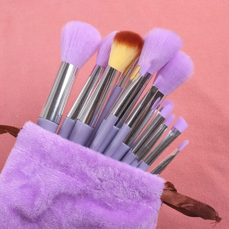 Set di pennelli per trucco da 13 pezzi Pennello per correttore per trucco Pennello per fard in polvere Ombretto Evidenziatore Pennello per fondotinta Strumenti di bellezza cosmetica — image 9