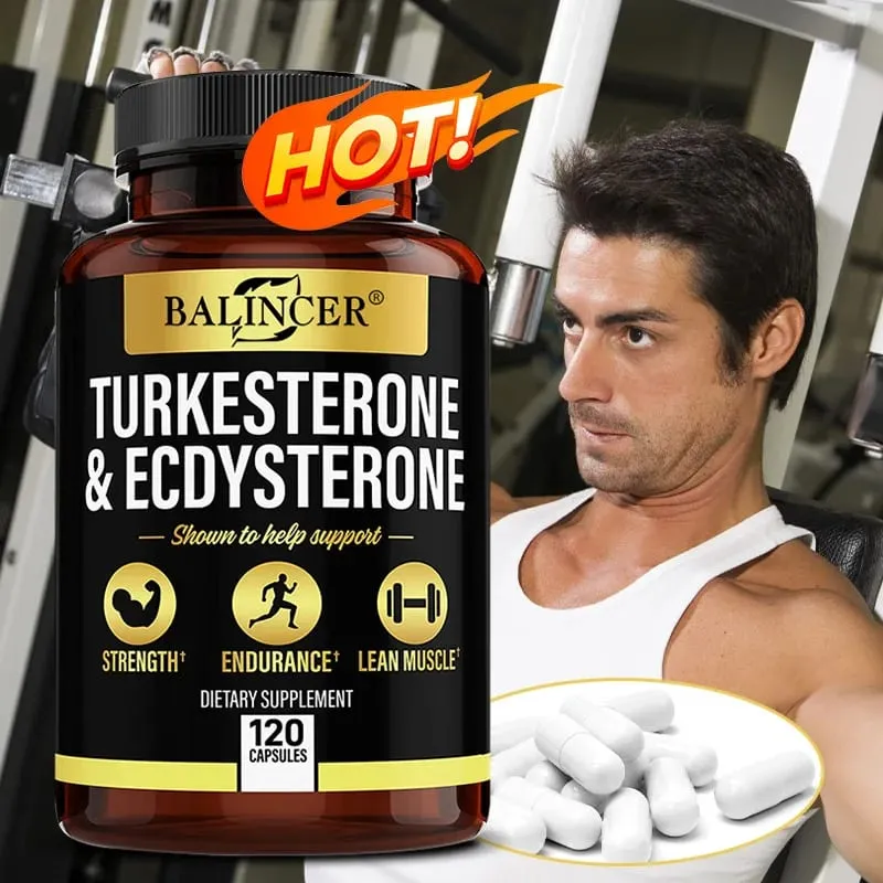 Suplemento de perusterona e ecdisterona - 1000 mg - Melhora a resistência ao exercício suplementação desportiva massa muscular