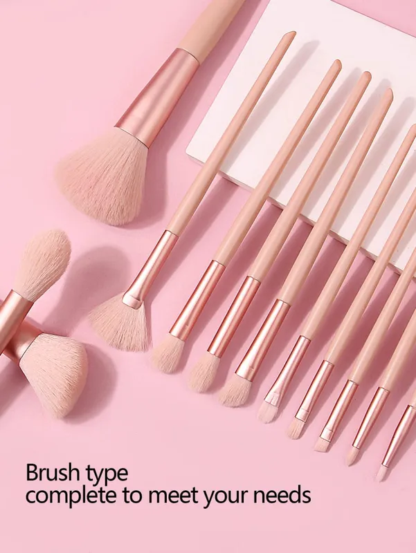 ใหม่ 13 ชิ้น/เซ็ตในถังแปรงแต่งหน้าแปรงแต่งหน้า Foundation Blush Contour อายแชโดว์ Brow Lashes เครื่องสำอางค์แปรงเครื่องมือความงาม — image 3
