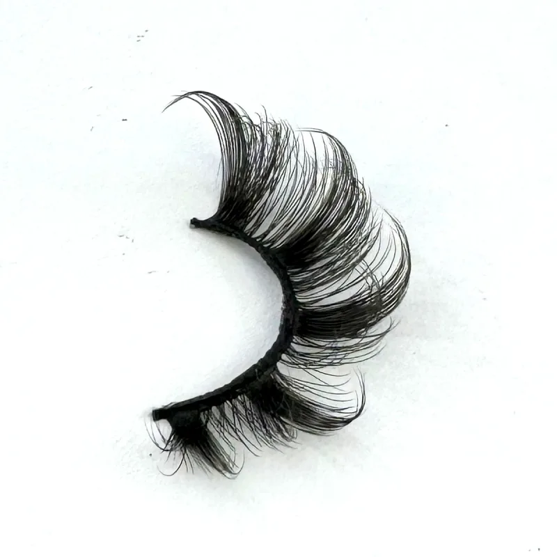 Halve vipper 10 par halve vipper Bløde naturlige katteøjevipper Makeupværktøj Falske øjenvipper Extension Fluffy Faux Cils — image 6